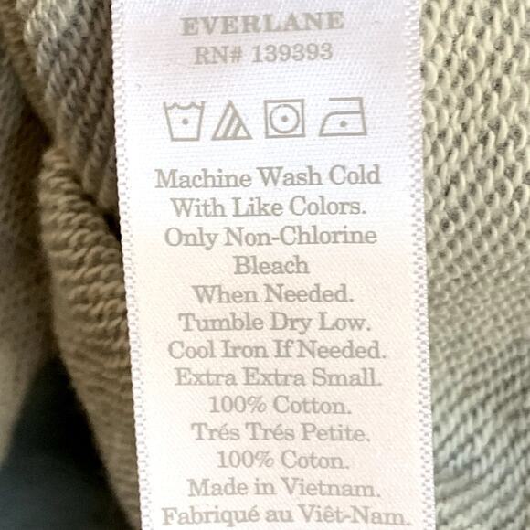 NWT Everlane The Unisex French Terry Crew Sweatshirt in Heathered Gray - Picture 5 of 8